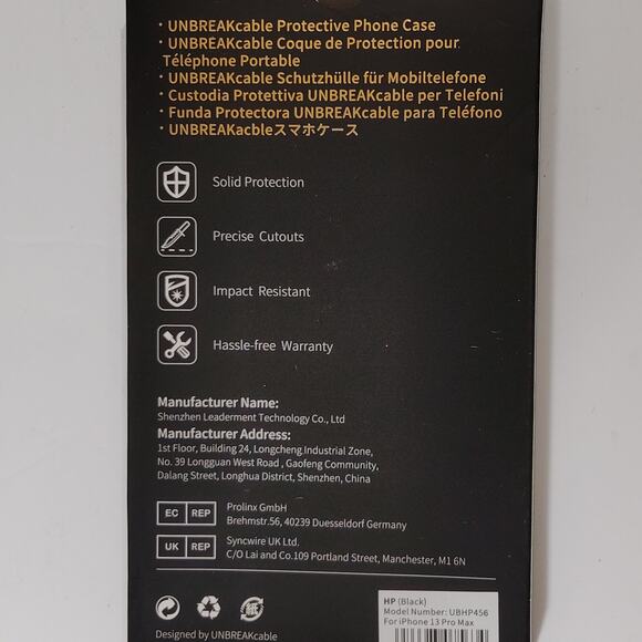 Magnetic Case, Black Trim For iPhone 13 Pro Max Phone, Model UBHP458 - Picture 5 of 5